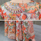 Dress Summer Women's Large Size Chiffon Waist Waist Was Thin Floral Long Skirt A-line Version Long Skirt Large Skirt Waist Waist Was Thin Beach Dress