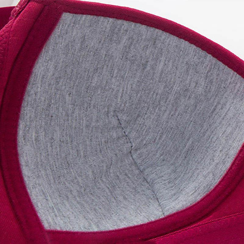 Large Size Thin Cotton Anti-Sagging Side Gathering Cup Adjustable Comfortable No Steel Ring No Restraint Elastic Straps Sexy Jacquard Ladies Bra