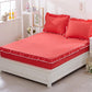Skin-friendly Printing Mattress Protector Three-piece Set of Cotton Bedspread and Pillowcase Bedding