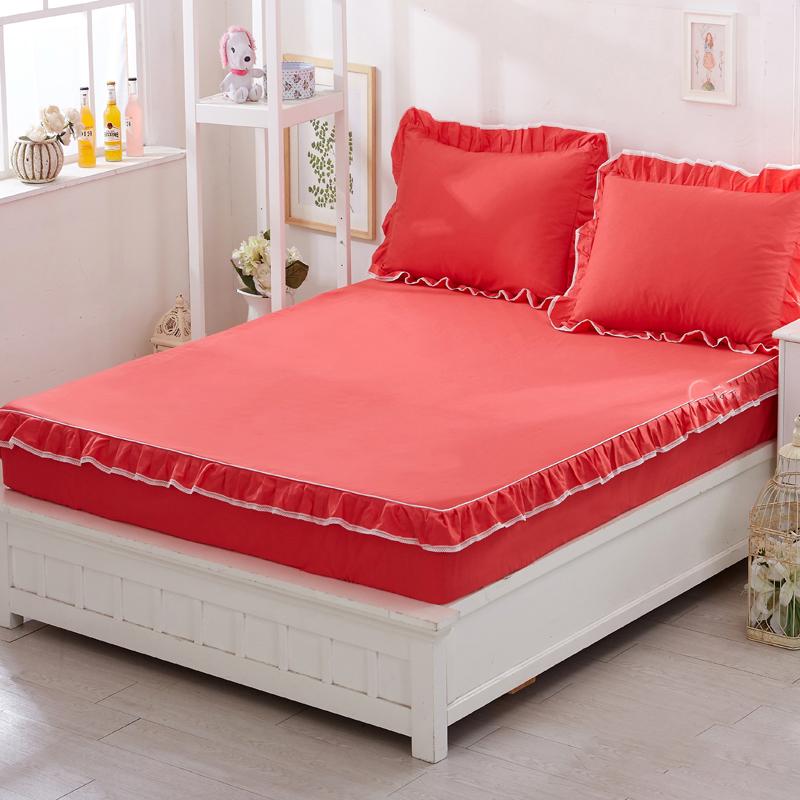 Skin-friendly Printing Mattress Protector Three-piece Set of Cotton Bedspread and Pillowcase Bedding