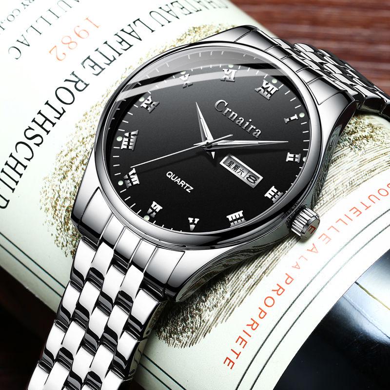Luminous Sports Watches Mens Mechanical Watch Stainless Steel Clock