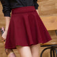 Two Layers High-waist Fairy Skirt Plus Size Short Skirt Women's A-line Skirt Tutu Pleated Skirt Anti-glare Solid Color