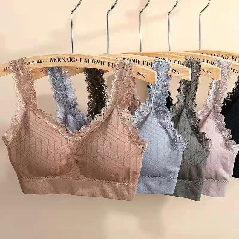 Women's Sports Underwear Ice Silk Beauty Back Bra Seamless One-piece Vest Thin Section Gathered Tube Top Crop Tops for Women Yoga Push Up Bra Top