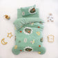 Fall/Winter Double-sided Milk Velvet Three-piece Quilt for Kindergarten Children's Nap Quilt Plus Velvet Thick Quilt Cover Removable and Washable