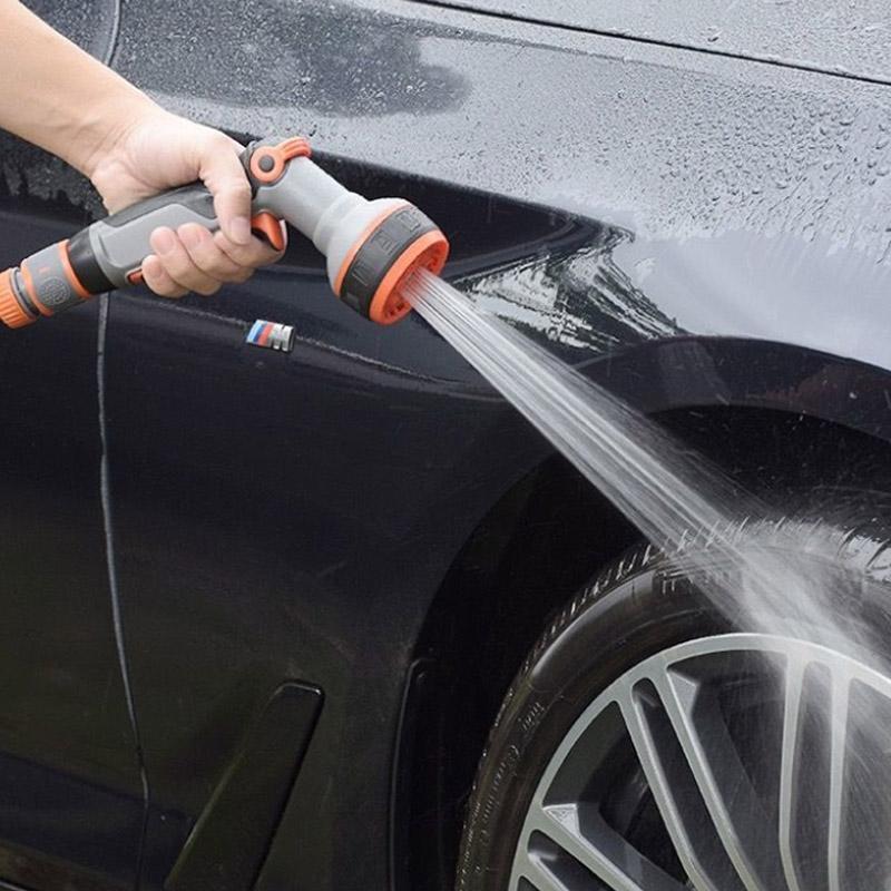 Watering Hose Hose Car Wash Watering Dishes Watering Artifact Booster Nozzle High Pressure Spray Garden Shower Gun Set