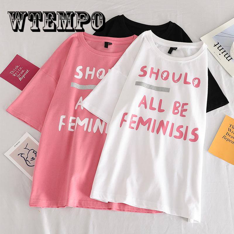 Summer Women Cartoon Print T Shirt Casual  Tshirt Harajuku Female T-Shirts Streetwear White Top