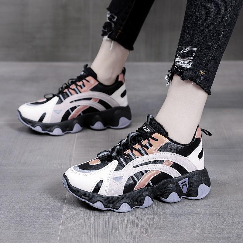 Spring  Summer Fashion Female Student Sports Shoes Fashion Thick-soled Increased Street Shooting Casual Shoes Women