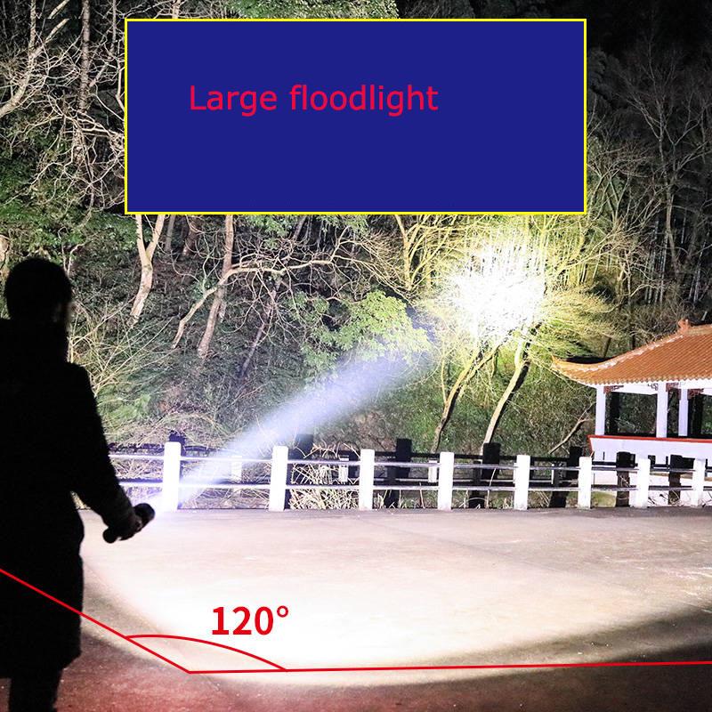 Lumens Most Powerful Led Flashlight Usb Rechargeable Torch  Hand Lamp Battery Flash Ligh