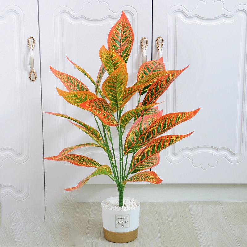 Nordic Wind Simulation Plant Bonsai  Artificial Flower Decoration Simulation Flower Green Plant Decoration Turtle Back Leaf Indoor Potted Desktop