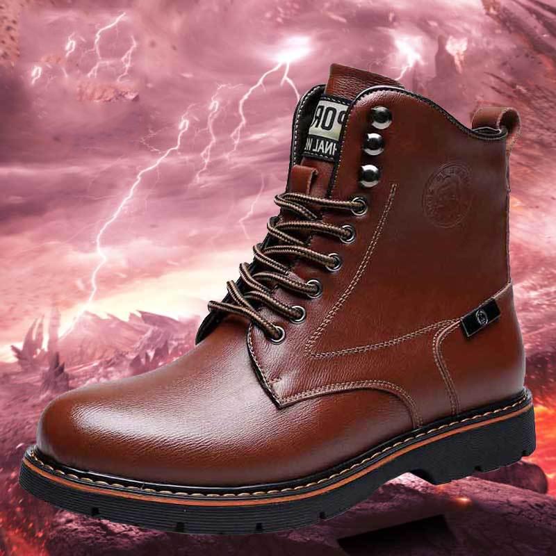 Men's Boots Autumn and Winter Martin Boots Men's Leather Shoes Men's High Top Shoes Military Boots