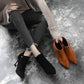 High Quality Suede Leather Winter Boots Pointed Ankle Boots Super High  Heel Women Shoes Female
