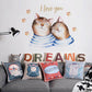 Cute Lovely Cartoon Cats Couples Wall Stickers Paws Prints For Kids Room Bedroom Art Decals Home Dec