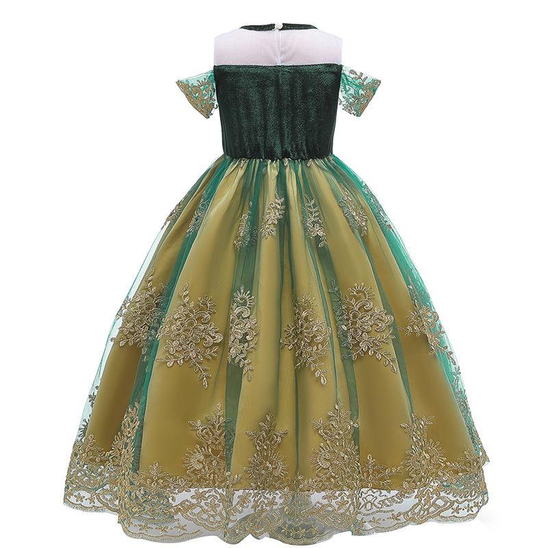 Aisha Princess Dress Frozen Children's Birthday Dress Anna The Same Paragraph Dress Skirt Dress Summer