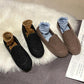 Women's Shoes Plus Velvet Thick Winter Korean Version of All-match Plush Shoes Flat Warm Non-slip Shoes