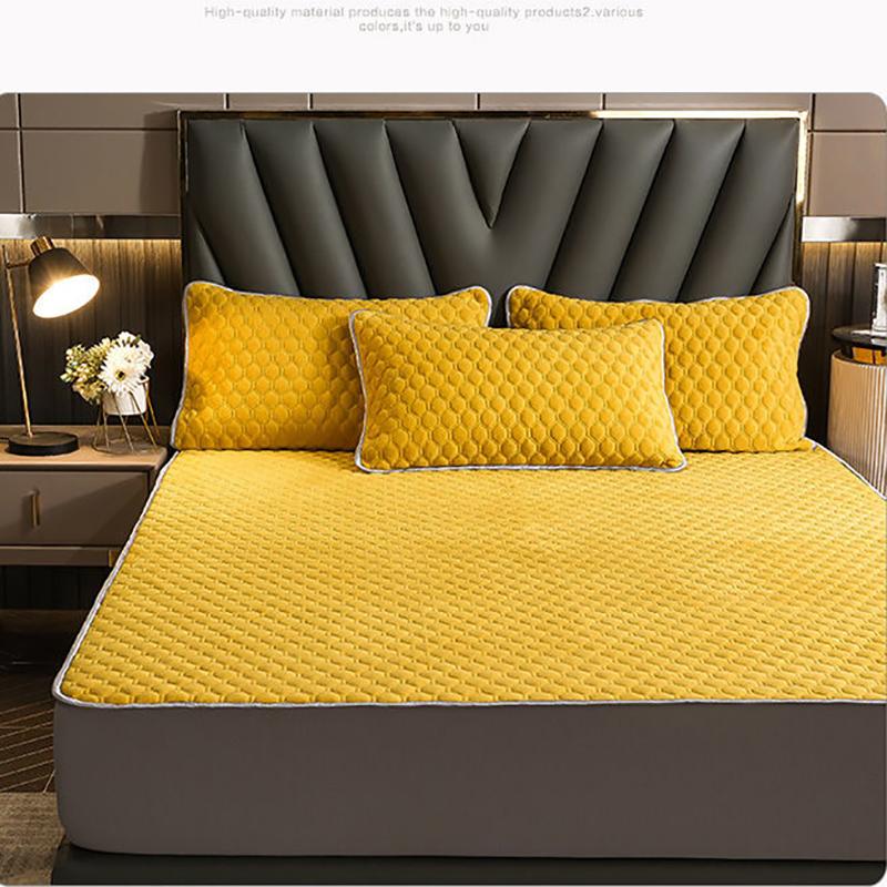 Quilted Quilted Thickened Milk Velvet Pillowcase for Autumn and Winter Warmth for Two People Single Pillowcase