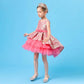 Lace Embroidery Formal Sleeveless Wedding Gown Tutu Princess Dress Flower Girls Children Clothing Kids Party for Girl Clothes