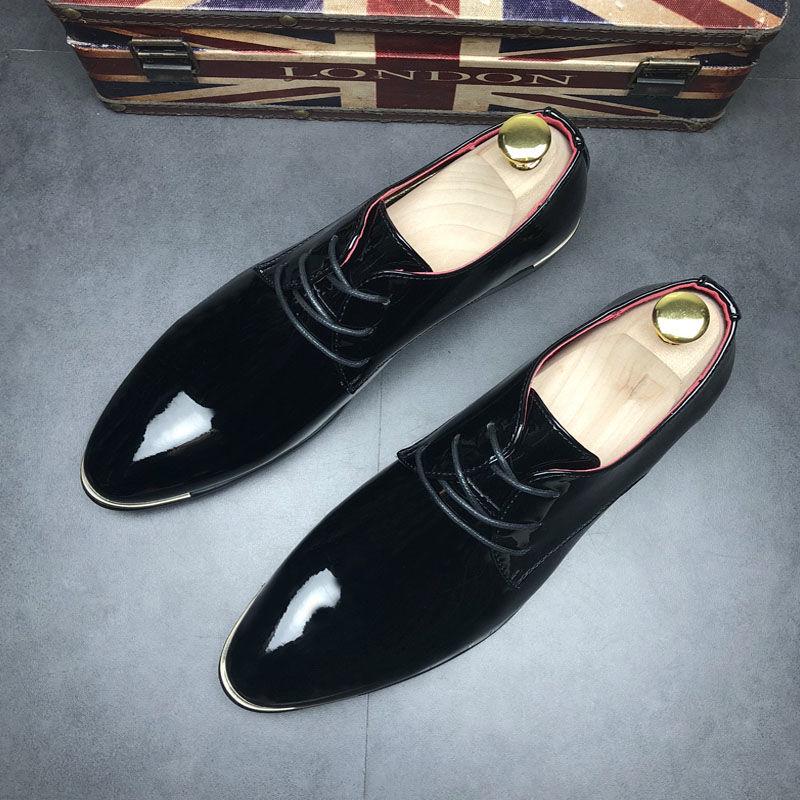 Increased Lether Shoes Casual Shoes Business Men Leather Shoes Pointed Leather Shoes Large Size