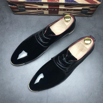 Increased Lether Shoes Casual Shoes Business Men Leather Shoes Pointed Leather Shoes Large Size