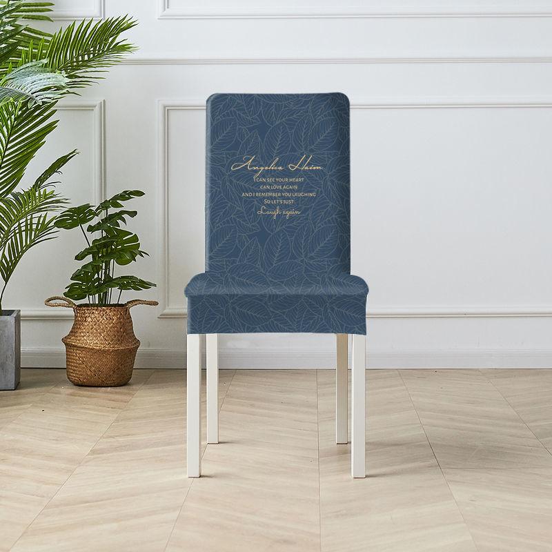 2/4/6pcs High-quality Printed Stretch Chair Cover Elastic Dining Chair Covers for Party Office Banquet Hotel Home Decoration
