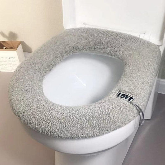 Four Seasons General Autumn and Winter Toilet Seat Gasket Cushion Thickening Plus Velvet Warming Pad Household Toilet Seat Cover To Keep Warm