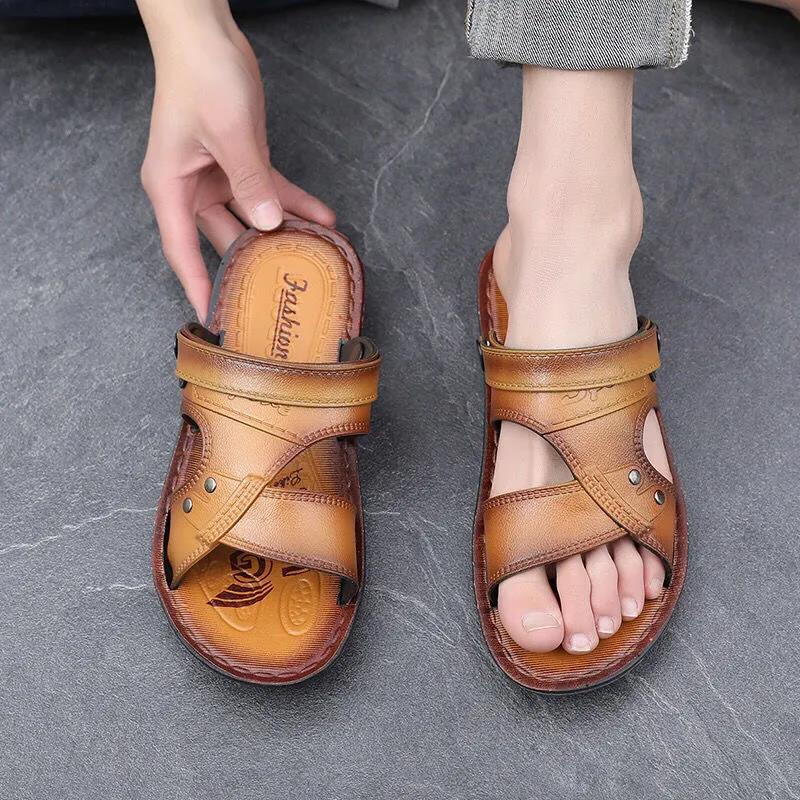 Summer Waterproof Non-slip Sandals Men's Soft Bottom Wear-resistant Sandals Breathable Sandals