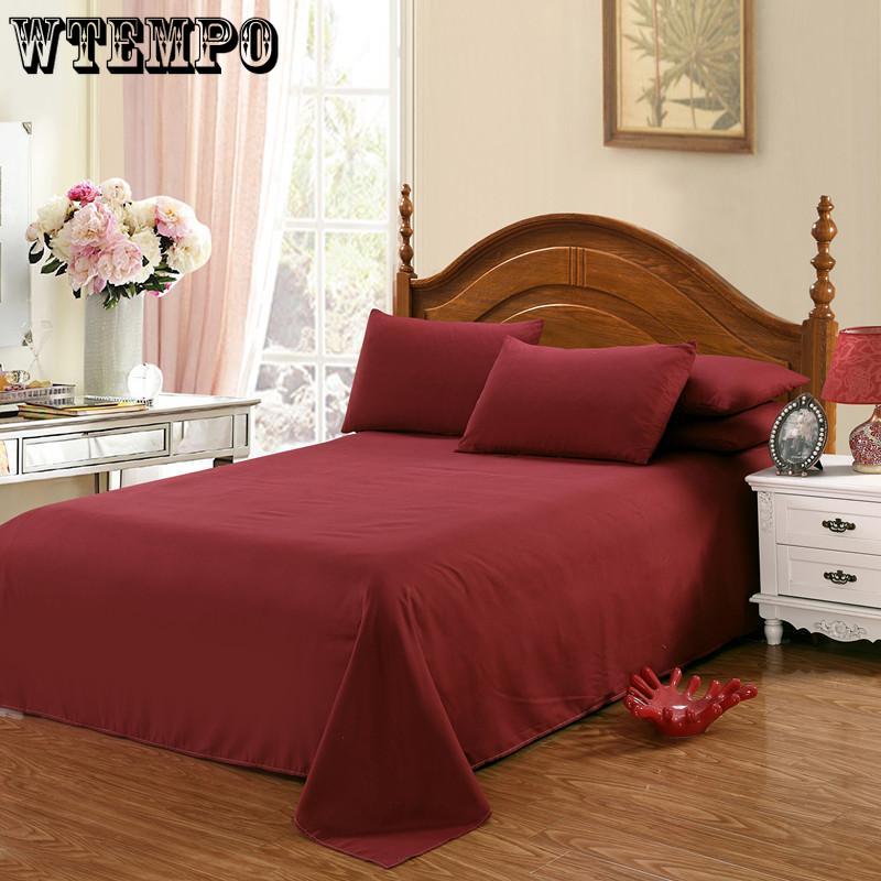Bed Sheet Single Large Double Bed Household Bedding Single Dormitory Bed Sheet Sanded Solid Color Spring Autumn