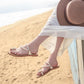 Sandals Female Students Flat Pearl Slippers Outside Wear All-match Vacation Beach Sandals and Slippers