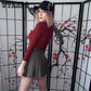 Skirt+Belt Female Pleated Skirt College Style High Waist Short Tooling Skirt