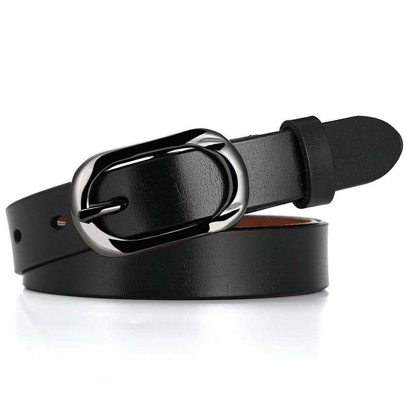 Belt black pin buckle fashion adult casual belt unisex