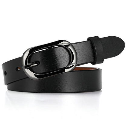 Belt black pin buckle fashion adult casual belt unisex