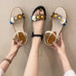 Cute Sandals Female Fairy Style Summer Wild Flowers Flat Casual Soft Sole Student Shoes