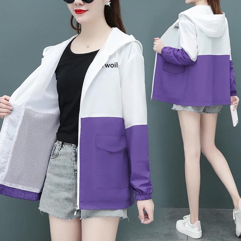 Sun-Proof Clothing Women's UV Summer New 2021 Anti-Ultraviolet All-Match Sun Protection Clothing Female Coat Jacket Hooded Top
