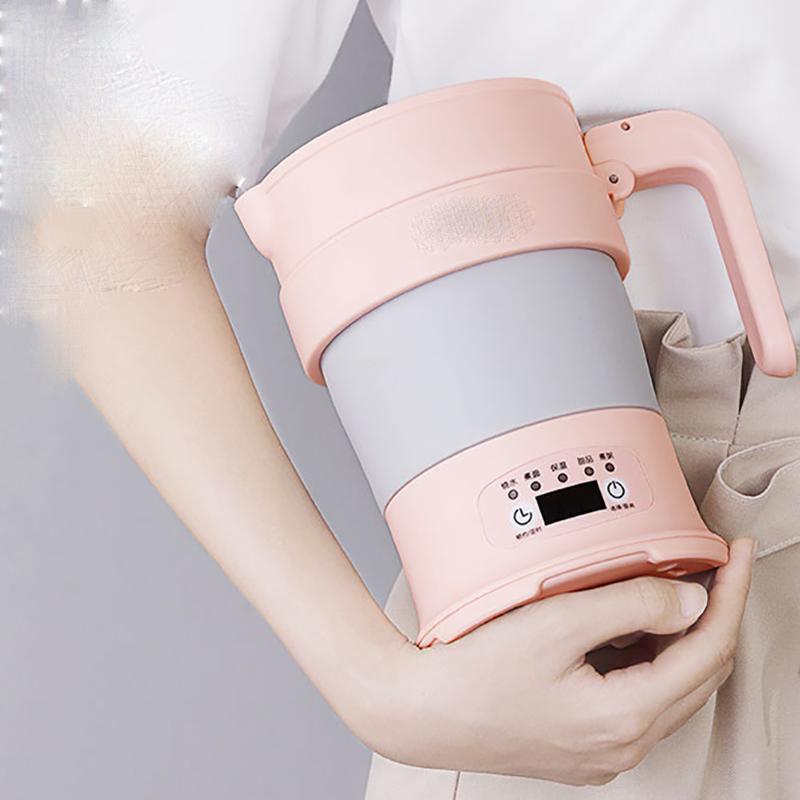 Portable Electric Kettle Foldable Boiling Water Insulation Household Mini Travel Artifact Automatic Power-off Small