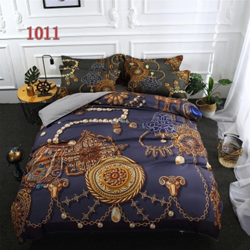 WTEMPO Airdom New Design 3D Bedding Set Bohemia Printed Bedspread Queen King Polyester Bedding 3pcs