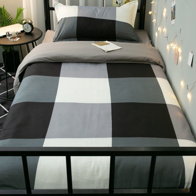 Three-piece Bed Male Dormitory Simple Style Single Duvet Cover College Student Dormitory Bunk Bed Linen Set