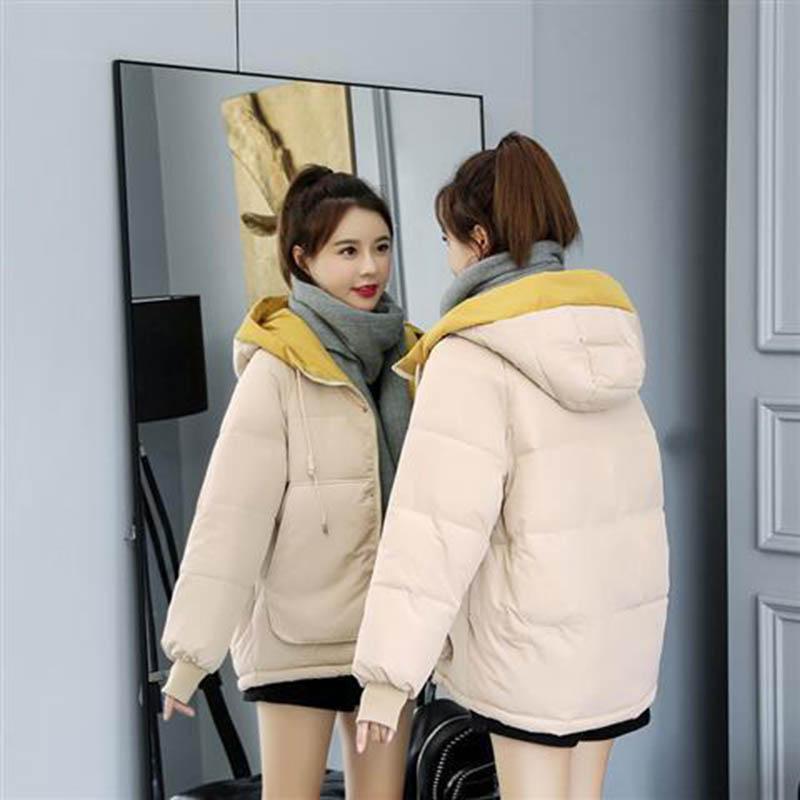 Down Padded Jacket Female Winter Student Korean Version of Bread Jacket Short Padded Jacket Loose Thick Padded Jacket