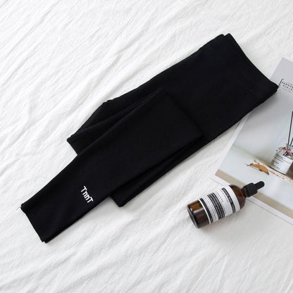 Girls' Leggings Spring and Autumn Outer Wear High-waist Threaded Trousers Stretch Pants Casual Pants