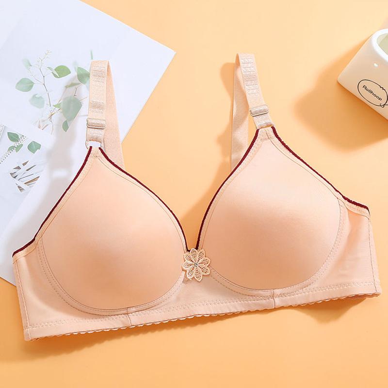 Thin and Large Size No Steel Ring Bra Middle-aged and Elderly Mothers Underwear Ladies Bra