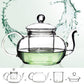 Heat-resistant High-temperature Filter Glass Teapot Household Flower Teapot Single Pot Small Tea Kettle Tea Set Tea Maker Thickening