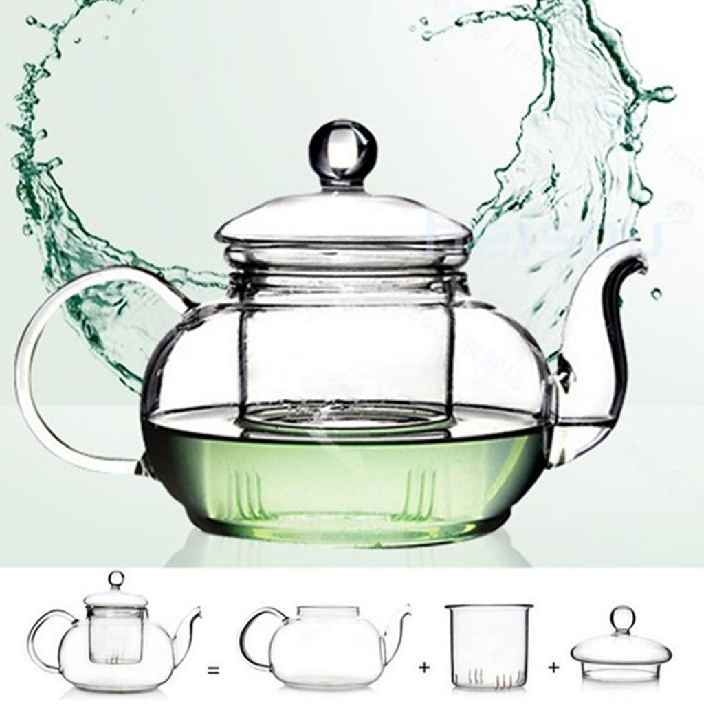 Heat-resistant High-temperature Filter Glass Teapot Household Flower Teapot Single Pot Small Tea Kettle Tea Set Tea Maker Thickening