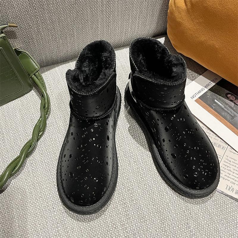 Winter Snow Boots Women's Thick Waterproof Soft-soled Warm Shoes Non-slip Thick-soled Short Tube Snow Cotton Shoes Women