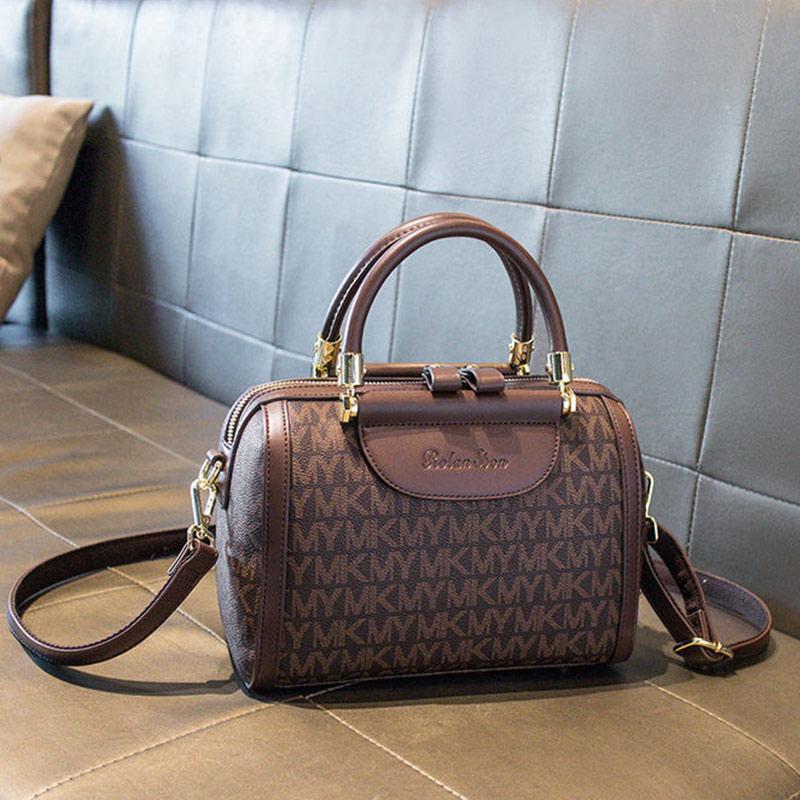 Ladies Bag Elegant One Shoulder Messenger Bag Fashion Large Capacity Handheld Leather Texture Shopping Bag