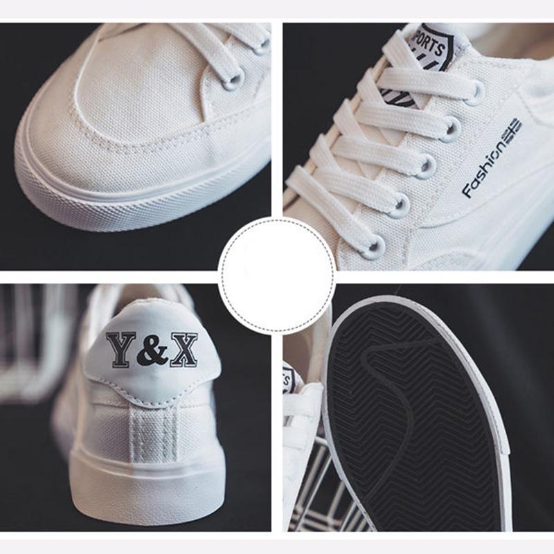 Increased Canvas Shoes Women 2020 Spring and Summer All-match Student White Shoes Women INS Platform Platform Platform Shoes