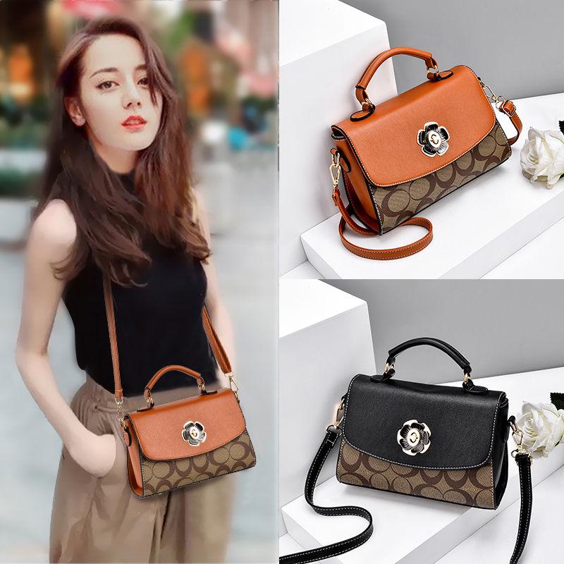 PU Leather Crossbody Bags women shoulder bag camellia female handbag small bag fashion messenger bag small square bag