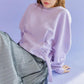 Sweatshirt Women Spring and Autumn Purple Blouse Women Sweet Loose Hoodi