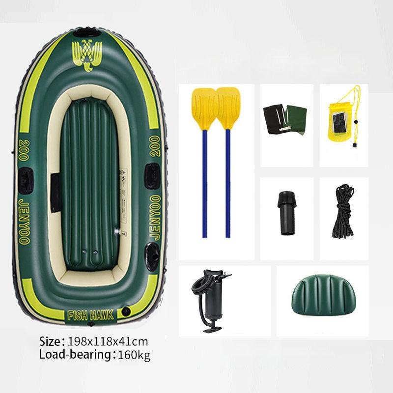 Manual Inflatable Inflatable Boat Thick Wear-resistant Kayak Speed Boat Assault Boat Cushion Life-saving Inflatable Boat Fishing Boat