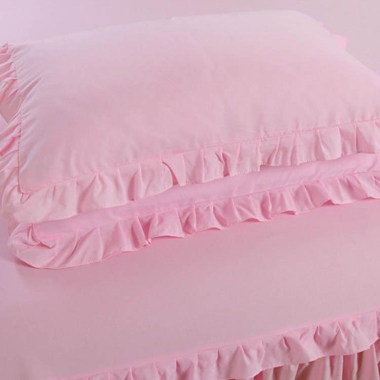 Solid Color Bedspread Bed Skirt Single-piece Three-piece Bed Skirt Cover Korean Version of Simmons Non-slip Bed Sheet Cover