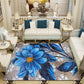 3D Peacock Carpet for Living Room Flower Printed Sofa Large Carpets Bedroom Floor Mats Area Rugs