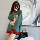 Large Size Women's Spring and Winter Sweater Women's Thickening Design Sense High-end Explosive Style Slimming Sweater