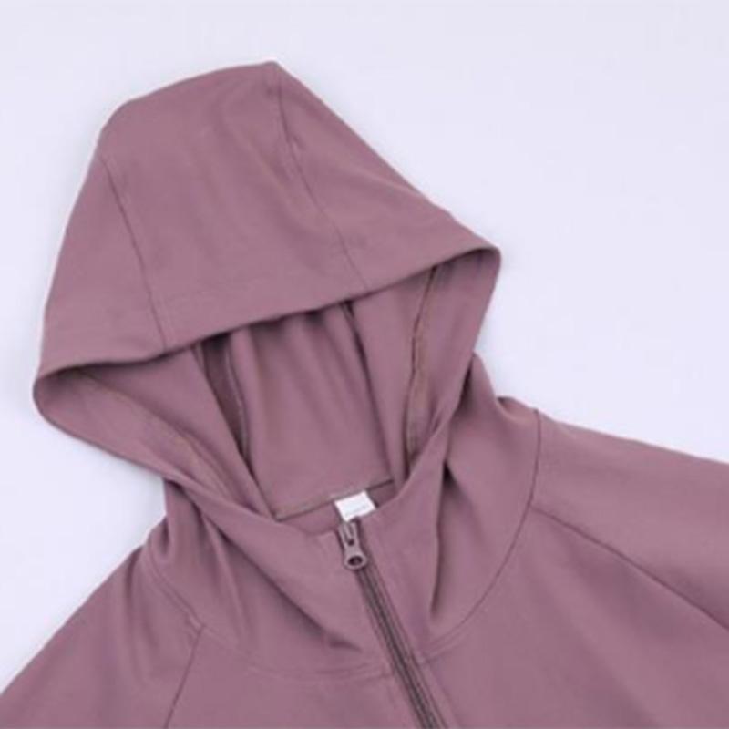 Hooded Sports Jacket Women's Loose and Thin Quick-drying Fitness Tops Running Training Yoga Clothes Long Sleeves